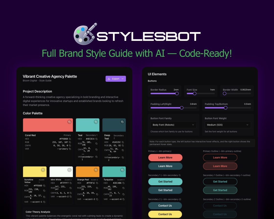 StylesBot – AI-Powered Style Guide SaaS