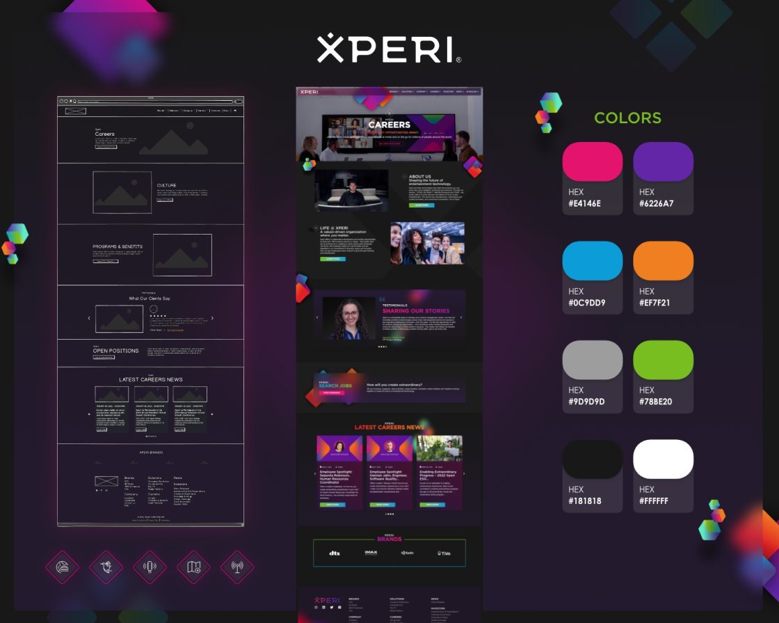 Xperi Advance Web User Experience