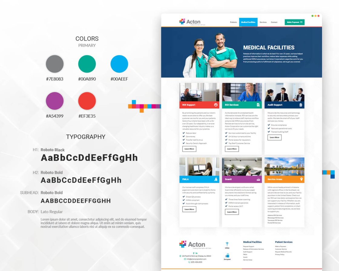 Medical Facilities Web Styles and Design